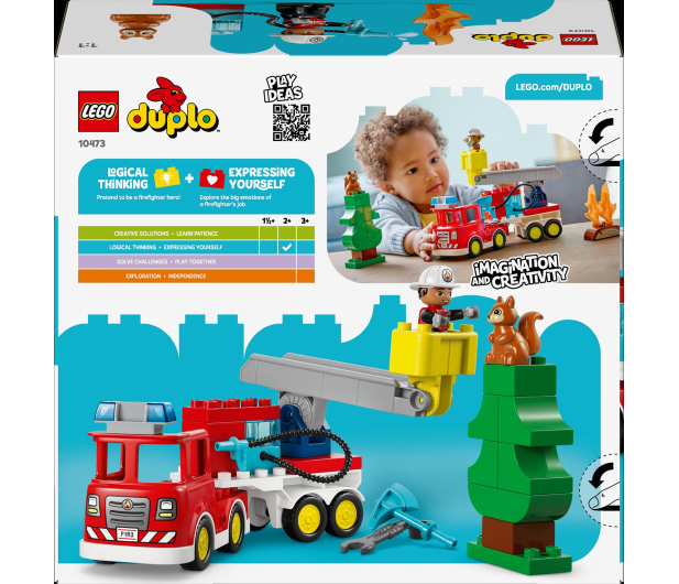 LEGO DUPLO 10473 Wóz strażacki z wężem i strażakiem - 1473395 - zdjęcie 14